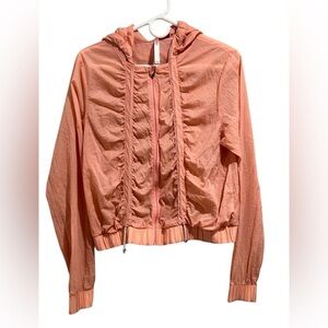 Fabletics Peach Bomber Jacket